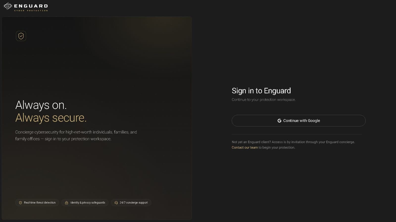 app.enguard.io client workspace